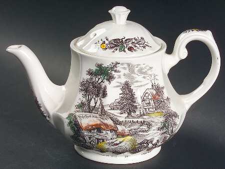 Yorkshire Multicolor Teapot & Lid