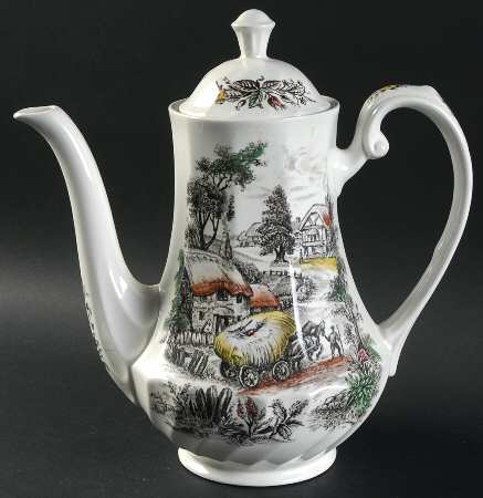 Yorkshire Multicolor Coffee Pot & Lid