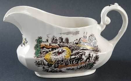 Yorkshire Multicolor Gravy Boat