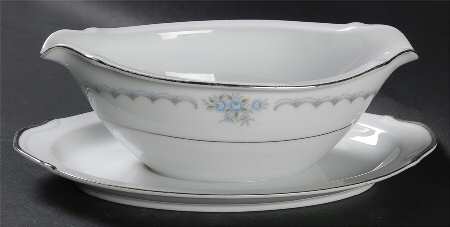 Anniversary Gravy Boat with Attached Underplate