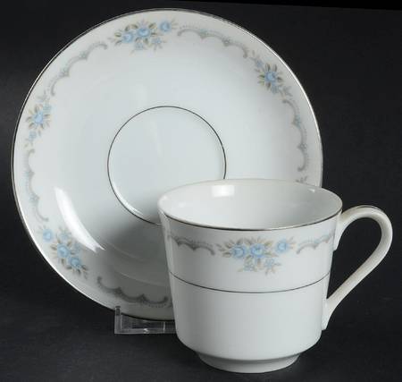 Anniversary Flat Cup & Saucer Set
