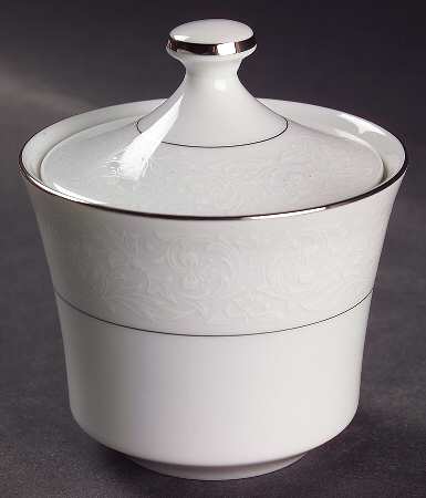 Brocade Sugar Bowl & Lid