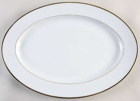 Bridal Wreath 16" Oval Serving Platter