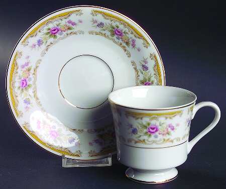 Chippendale Footed Cup & Saucer Set