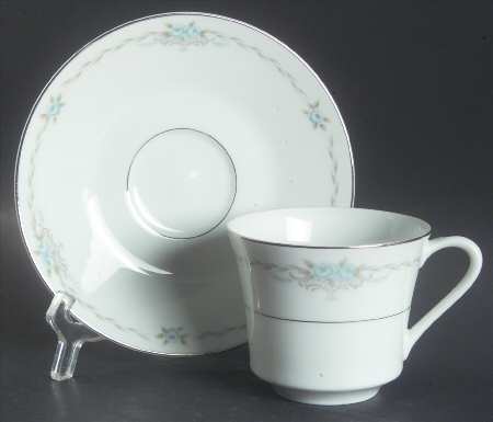 Corsage Flat Cup & Saucer Set