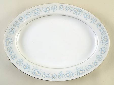 Damask (Rim Shape) 14" Oval Serving Platter