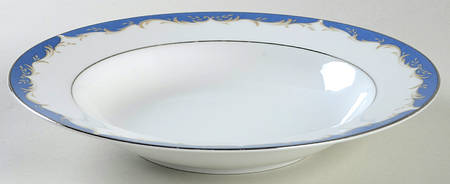 Dynasty Blue Rim Soup Bowl