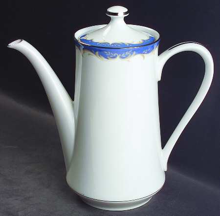 Dynasty Blue Coffee Pot & Lid