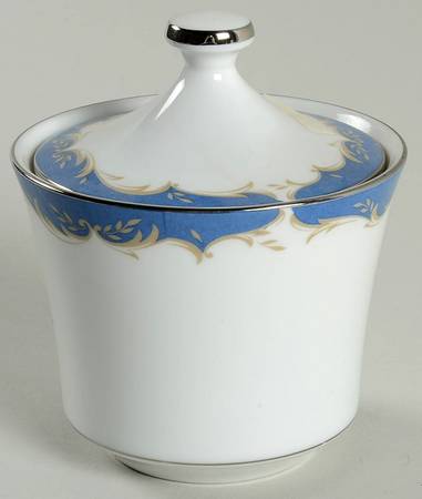 Dynasty Blue Sugar Bowl & Lid