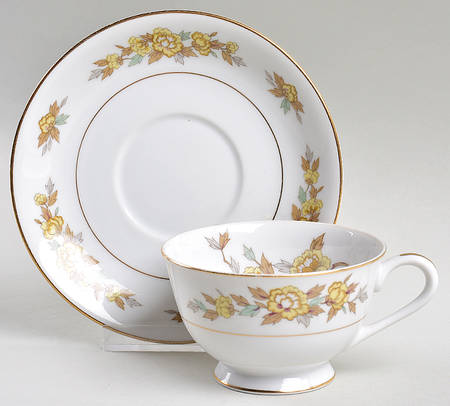 Indore Footed Cup & Saucer Set