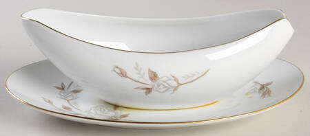 Lady Fair Gravy Boat with Attached Underplate