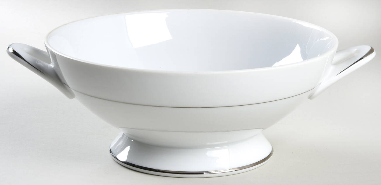 Mayfair (Platinum Trim) Round Vegetable No Lid