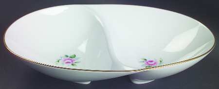 Miniver 11" Oval Divided Vegetable Bowl