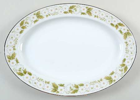 Morning Mist 14" Oval Serving Platter