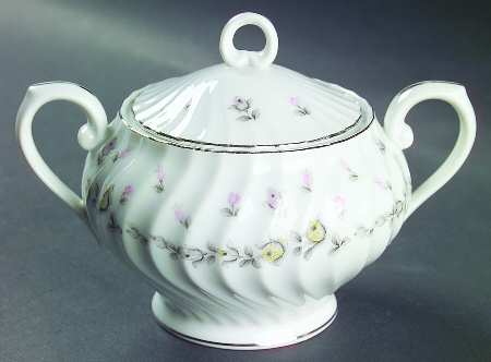 Picardy (Platinum) Sugar Bowl & Lid