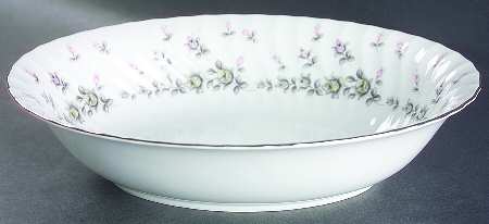 Picardy (Platinum) 10" Oval Vegetable Bowl
