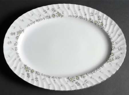 Picardy (Platinum) 14" Oval Serving Platter