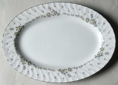 Picardy (Platinum) 12" Oval Serving Platter