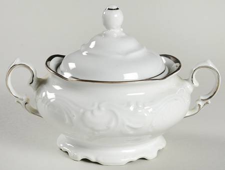 Platina Sugar Bowl & Lid
