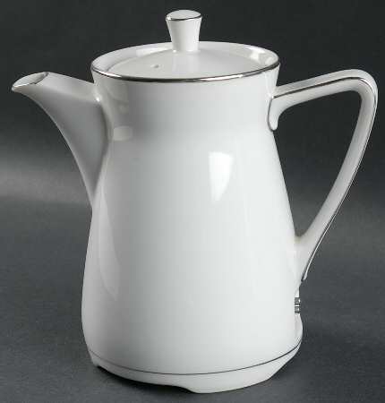 Platinum Ring Electric Coffee Pot & Lid No Cord