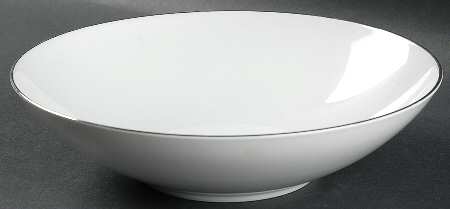 Platinum Ring 9" Round Vegetable Bowl