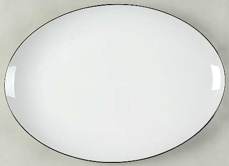 Platinum Ring 16" Oval Serving Platter