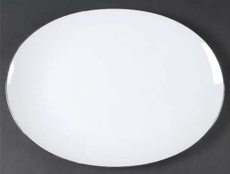 Platinum Ring 13" Oval Serving Platter