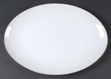 Platinum Ring 14" Oval Serving Platter