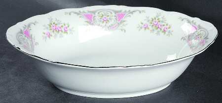 Pompadour 10" Oval Vegetable Bowl
