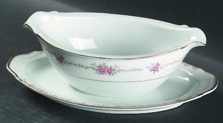 Princess Gravy Boat with Attached Underplate