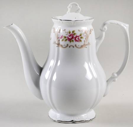 Rose Baroque Coffee Pot & Lid