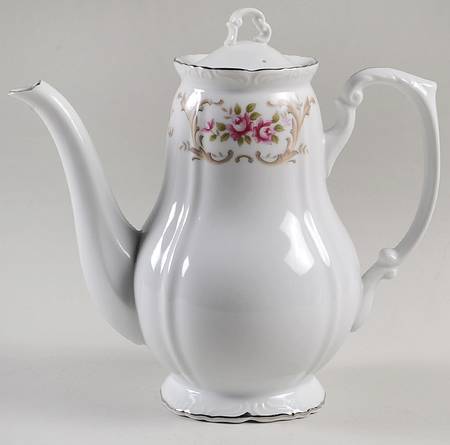 Rose Baroque Coffee Pot & Lid