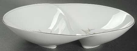 Simplicity 11" Oval Divided Vegetable Bowl by Style House