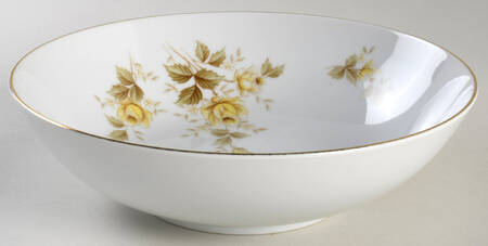 Yellow Bramble 9" Round Vegetable Bowl