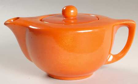 Americana Tangerine #2000 Teapot & Lid