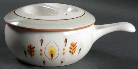 Amber Glo Individual Casserole & Lid