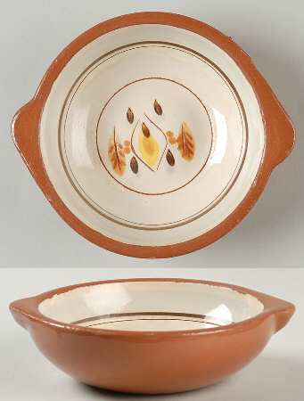 Amber Glo Lugged Soup Bowl