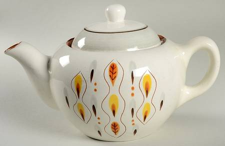 Amber Glo Teapot & Lid