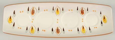Amber Glo Tray for Condiment Set