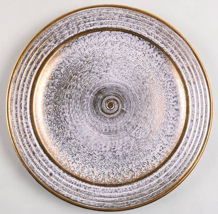Antique Gold (Gold on Green Body) Service Plate (Charger)