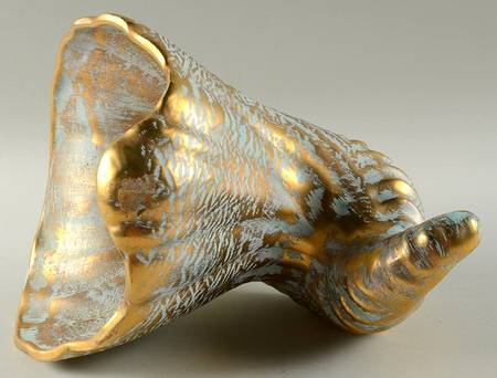 Antique Gold (Gold on Green Body) Cornucopia