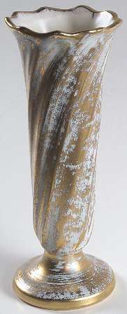 Antique Gold (Gold on Green Body) 7" Bud Vase