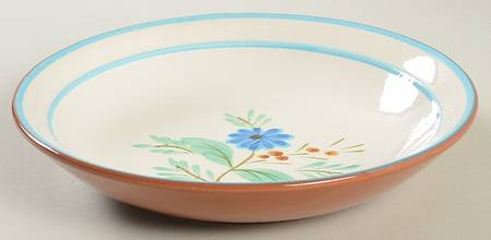 Bachelor's Button Coupe Soup Bowl