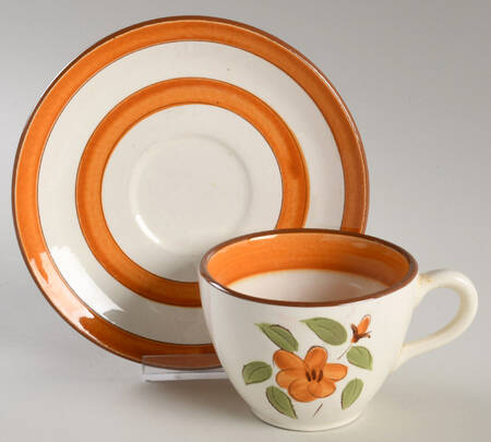 Bittersweet Flat Cup & Saucer Set