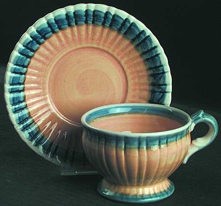 Blue Bell Footed Cup & Saucer Set