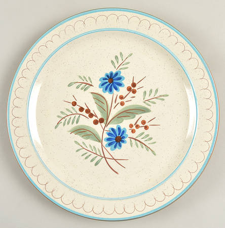 Blue Daisy Dinner Plate by Stangl