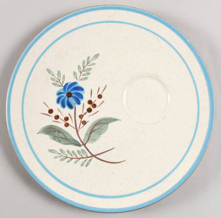 Blue Daisy Snack Plate by Stangl