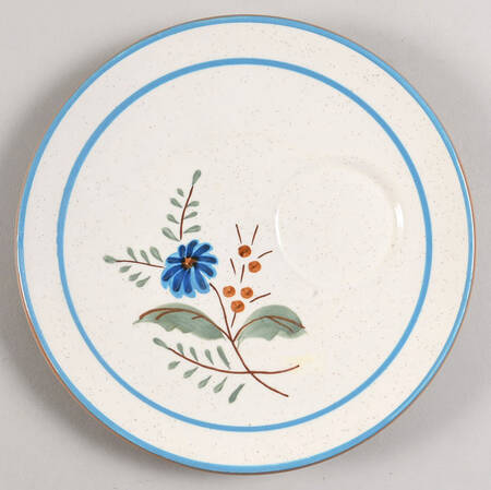 Blue Daisy Snack Plate by Stangl
