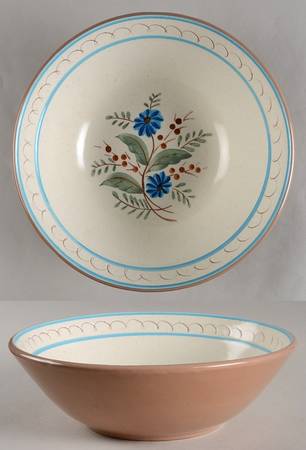 Blue Daisy 9" Round Vegetable Bowl