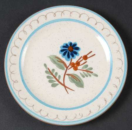 Blue Daisy Bread & Butter Plate by Stangl